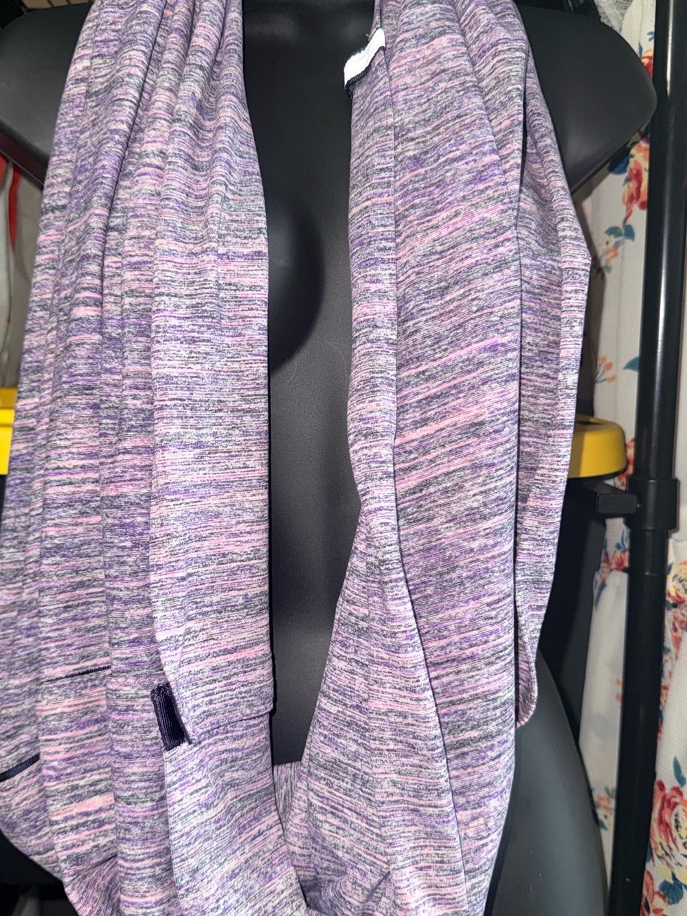 lululemon‎ athletica Heathered Purple & Pink Infinity Scarf multi use